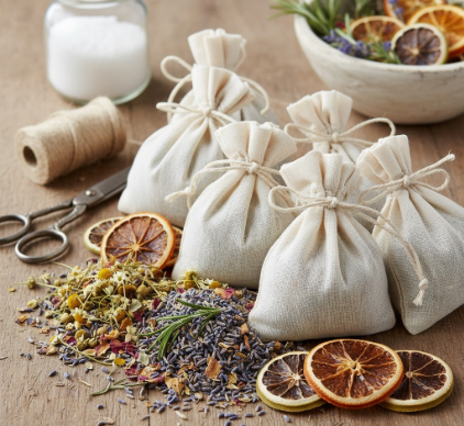 DIY Herbal Bath Sachets for Easy Cleanup How To