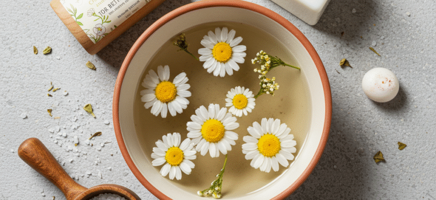 Calming Chamomile Tea Bath for Bedtime Bliss