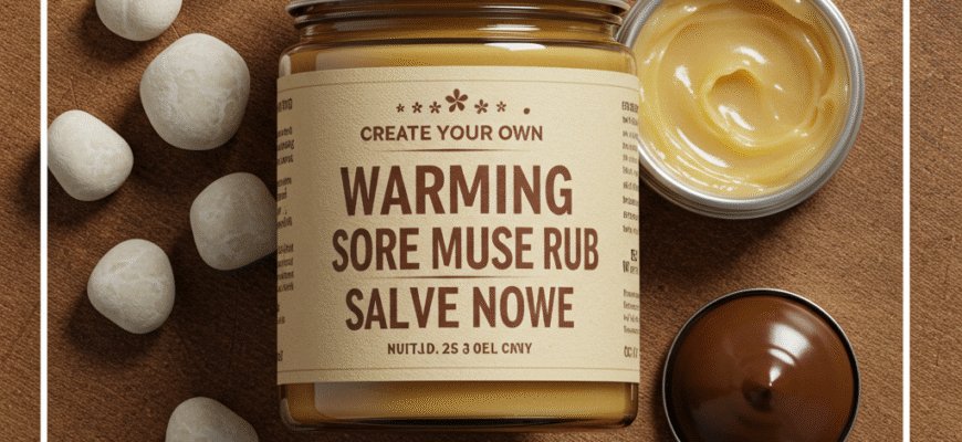 Create Your Own Warming Sore Muscle Rub Salve Now