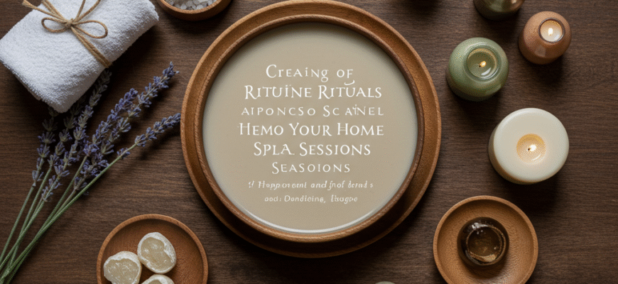 Creating Rituals Around Your Home Spa Sessions