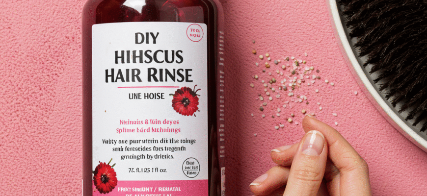 DIY Hibiscus Hair Rinse for Shine and Strength Now