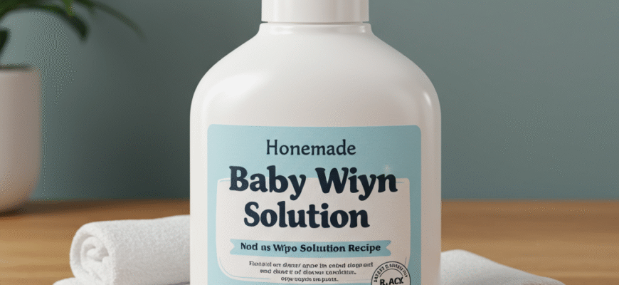 Homemade Natural Baby Wipe Solution Recipe Gentle